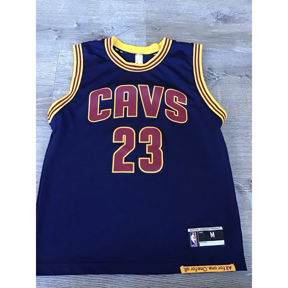 Cleveland Cavaliers LeBron James Jersey Youth M Medium Blue Adidas Boys VTG Y2K